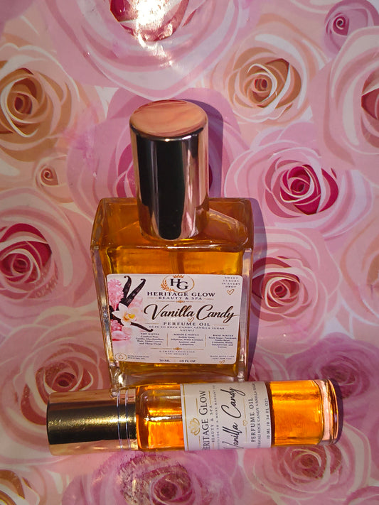 VANILLA CANDY Luxury Perfume Spray & Roll-On Fragrance Oil Set